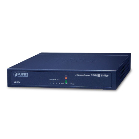 PLANET 100/100 Mbps Ethernet (4-Port Pont réseau Bleu