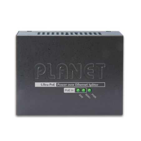 PLANET POE-172S séparateur voix-données Noir Connexion Ethernet, supportant l'alimentation via ce port (PoE)