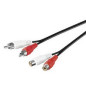 Microconnect 2xRCA/2xRCA 5m câble audio Noir, Rouge, Blanc Microconnect 2xRCA/2xRCA 5m câble audio Noir, Rouge, Blanc
