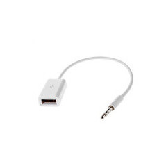 Microconnect AUDUSBFW câble audio 0,2 m 3,5mm USB Type-A Blanc