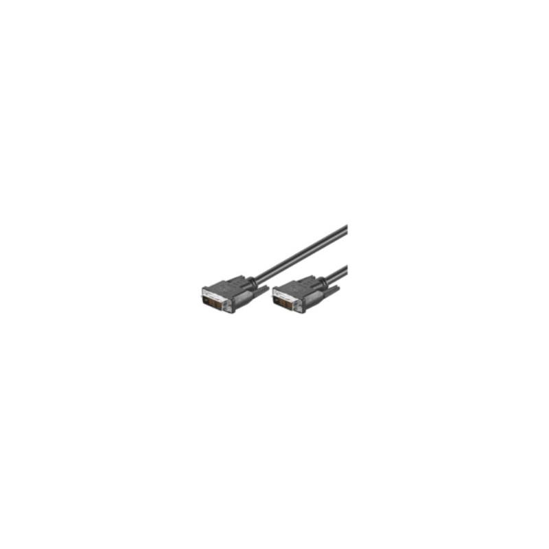 Microconnect 1m DVI-D M/M câble DVI Noir Microconnect 1m DVI-D M/M câble DVI Noir