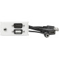 Vivolink WI221294 prise de courant HDMI + USB A + 3,5 mm Blanc