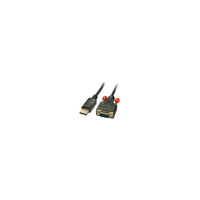 Microconnect DP-VGA-MM-100 câble vidéo et adaptateur 1 m DisplayPort VGA (D-Sub) Noir Microconnect DP-VGA-MM-100 câble vidéo et adaptateur 1 m DisplayPort VGA (D-Sub) Noir