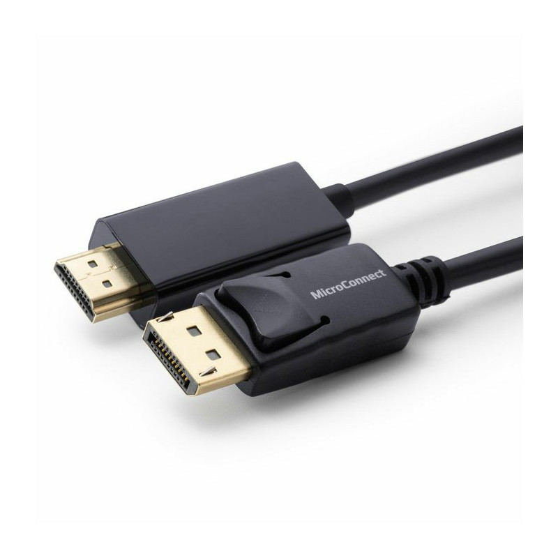 Microconnect MC-DP-HDMI-150 câble vidéo et adaptateur 1,5 m DisplayPort Noir Microconnect MC-DP-HDMI-150 câble vidéo et adaptateur 1,5 m DisplayPort Noir