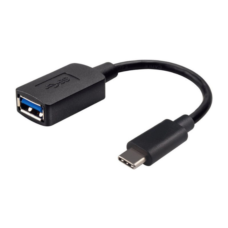 Microconnect USB3.1CAF02BH câble USB USB 3.2 Gen 1 (3.1 Gen 1) USB C USB A Noir, Bleu, Argent