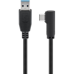 Microconnect USB3.1CA2A câble USB 2 m USB 3.2 Gen 1 (3.1 Gen 1) USB A USB C Noir
