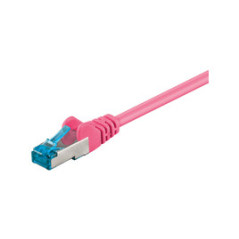 Microconnect SFTP6A03PI câble de réseau Rose 3 m Cat6a S/FTP (S-STP)