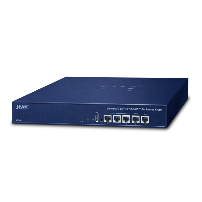 PLANET Enterprise 5-Port Routeur connecté Gigabit Ethernet Bleu PLANET Enterprise 5-Port Routeur connecté Gigabit Ethernet Bleu