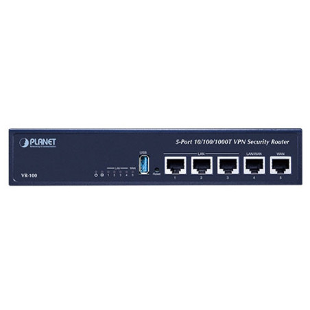 PLANET VR-100 Routeur connecté Gigabit Ethernet Bleu