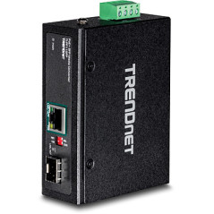 Trendnet TI-PF11SFP convertisseur de support réseau 2000 Mbit/s 0,56 nm Noir