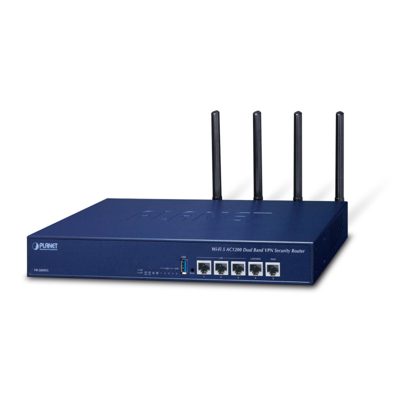 PLANET VR-300W5 routeur sans fil Gigabit Ethernet Bleu PLANET VR-300W5 routeur sans fil Gigabit Ethernet Bleu
