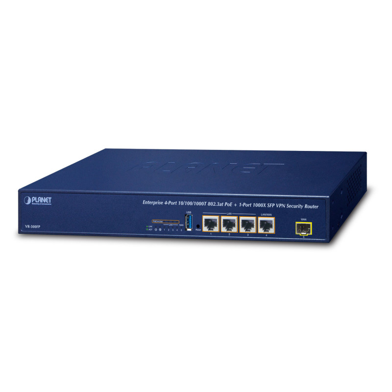 PLANET VR-300FP routeur sans fil Gigabit Ethernet Bleu PLANET VR-300FP routeur sans fil Gigabit Ethernet Bleu