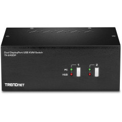 Trendnet TK-240DP commutateur écran, clavier et souris Noir