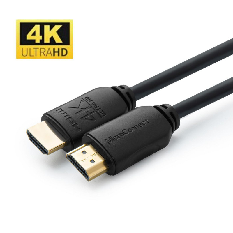 Microconnect MC-HDM19190.5V2.0 câble HDMI 0,5 m HDMI Type A (Standard) Noir