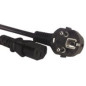 Microconnect PE010430 câble électrique Noir 3 m Coupleur C13 Microconnect PE010430 câble électrique Noir 3 m Coupleur C13