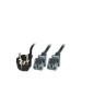 Microconnect PE011318 câble électrique Noir 1,8 m Prise d'alimentation type F Coupleur 2 x C13 Microconnect PE011318 câble électrique Noir 1,8 m Prise d'alimentation type F Coupleur 2 x C13