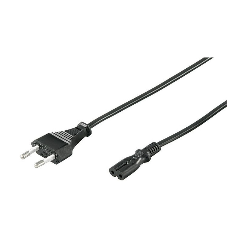 Microconnect PE030710 câble électrique Noir 1 m Prise d'alimentation type C Coupleur C7 Microconnect PE030710 câble électrique Noir 1 m Prise d'alimentation type C Coupleur C7
