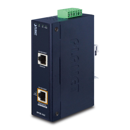 PLANET IPOE-162 commutateur réseau Gigabit Ethernet (10/100/1000) Connexion Ethernet, supportant l'alimentation via ce port