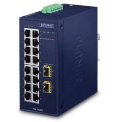 PLANET IGS-1820TF commutateur réseau Non-géré L2 Gigabit Ethernet (10/100/1000) Bleu