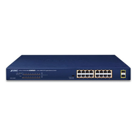 PLANET GSW-1820HP commutateur réseau Non-géré Gigabit Ethernet (10/100/1000) Connexion Ethernet, supportant l'alimentation via