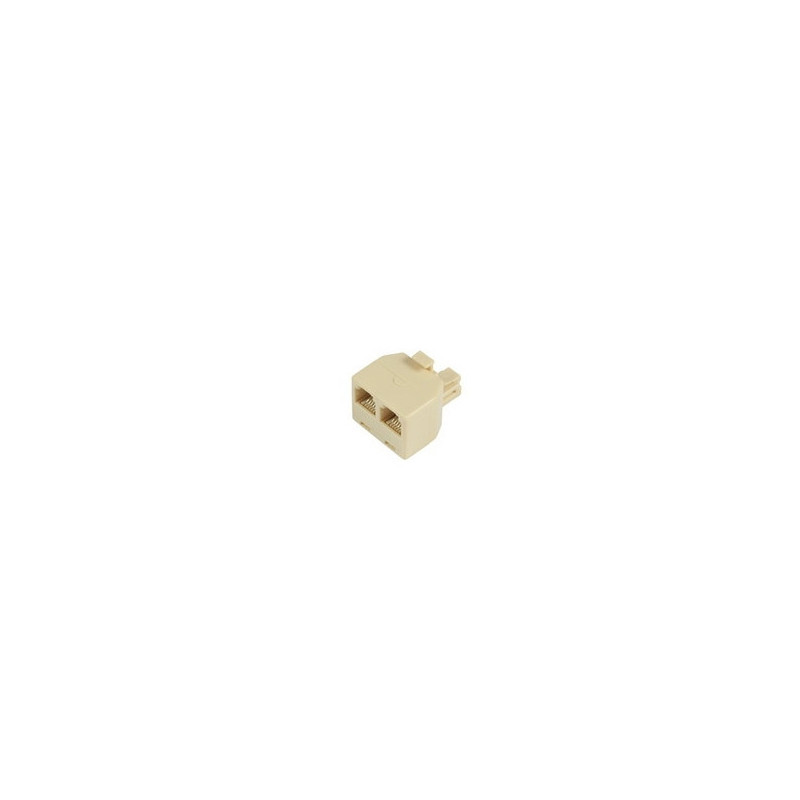 Microconnect RJ11/2xRJ11 M/F séparateur voix-données Beige