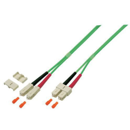 Microconnect FIB571015 câble de fibre optique 15 m SC/UPC OM5 Vert