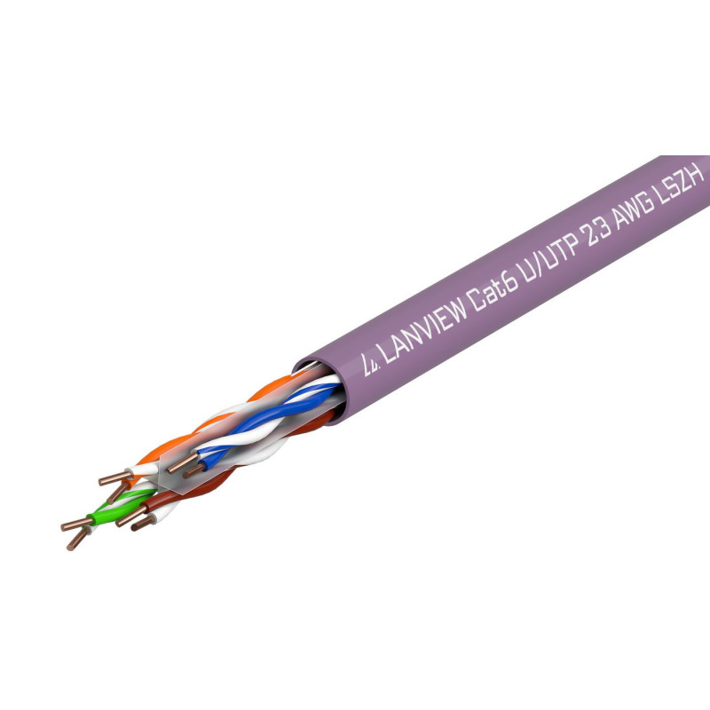 Lanview LVN122150 câble de réseau Violet 305 m Cat6 U/UTP (UTP) Lanview LVN122150 câble de réseau Violet 305 m Cat6 U/UTP (UTP)