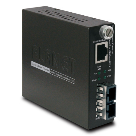 PLANET GST-802 convertisseur de support réseau 2000 Mbit/s 850 nm Multimode Noir