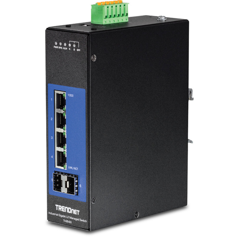 Trendnet TI-G642i Géré L2 Gigabit Ethernet (10/100/1000) Noir Trendnet TI-G642i Géré L2 Gigabit Ethernet (10/100/1000) Noir