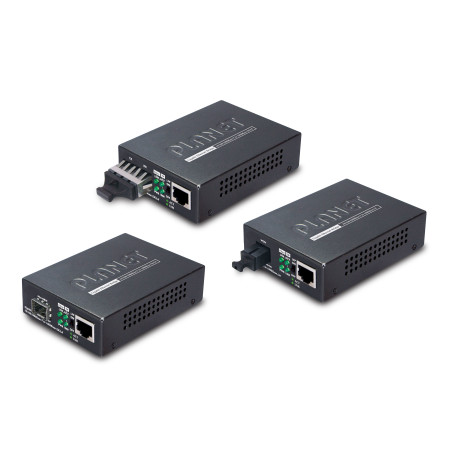 PLANET GT805A convertisseur de support réseau 1000 Mbit/s Multimode Noir