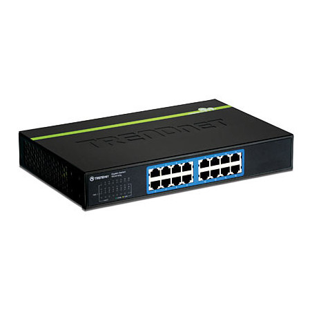 Trendnet TEG-S16DG commutateur réseau Non-géré Noir