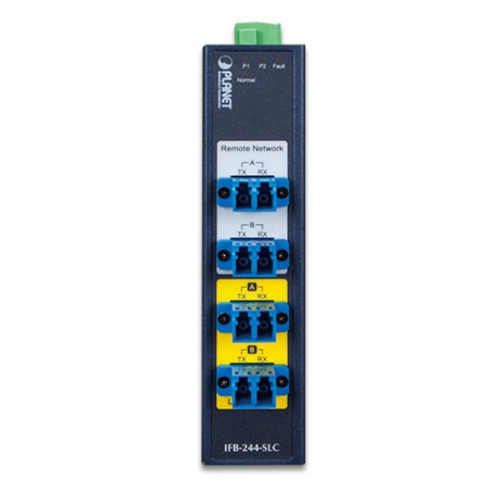 PLANET IFB-244-SLC convertisseur de support réseau 1620 nm Monomode Bleu
