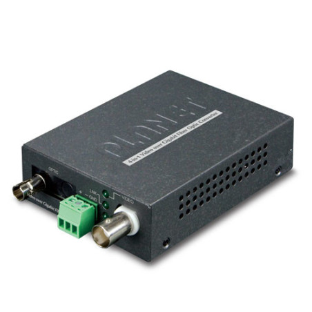 PLANET VF-101G-KIT convertisseur de support réseau Noir