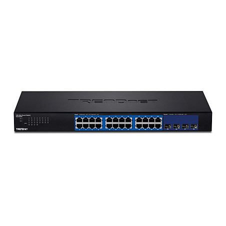 Trendnet TEG-30284 commutateur réseau Géré Gigabit Ethernet (10/100/1000) 1U Noir