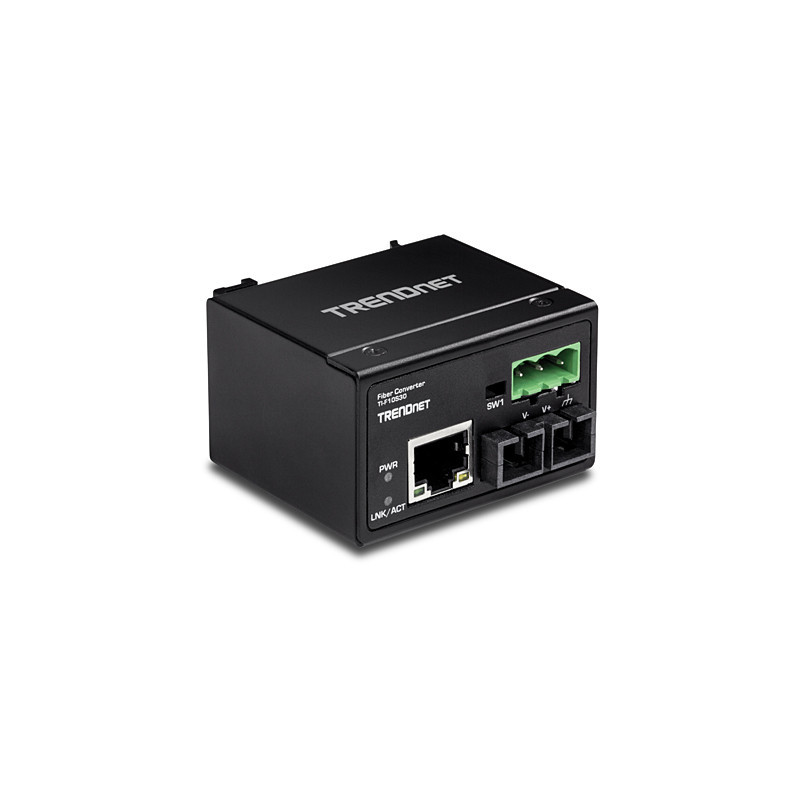 Trendnet TI-F10S30 convertisseur de support réseau 200 Mbit/s 1310 nm Monomode Noir Trendnet TI-F10S30 convertisseur de support réseau 200 Mbit/s 1310 nm Monomode Noir