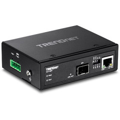 Trendnet TI-F11SFP convertisseur de support réseau 1000 Mbit/s Noir