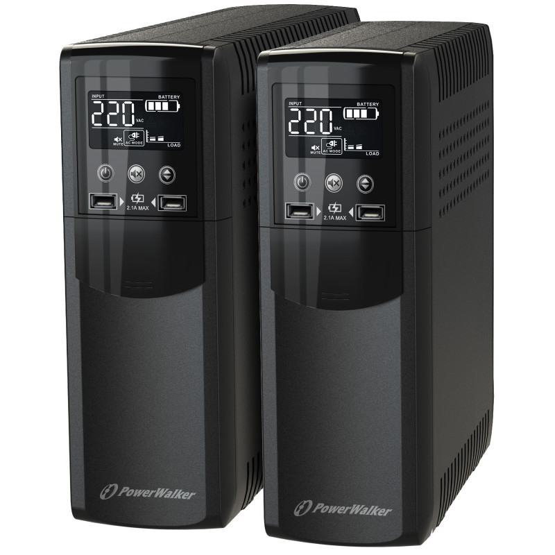 PowerWalker VI 800 CSW IEC Interactivité de ligne 0,8 kVA 480 W 8 sortie(s) CA PowerWalker VI 800 CSW IEC Interactivité de ligne 0,8 kVA 480 W 8 sortie(s) CA