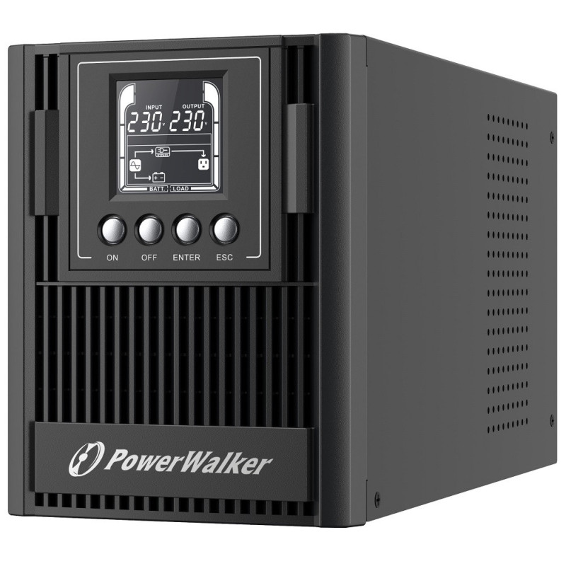 PowerWalker VFI 1000 AT Double-conversion (en ligne) 1 kVA 900 W 3 sortie(s) CA PowerWalker VFI 1000 AT Double-conversion (en ligne) 1 kVA 900 W 3 sortie(s) CA