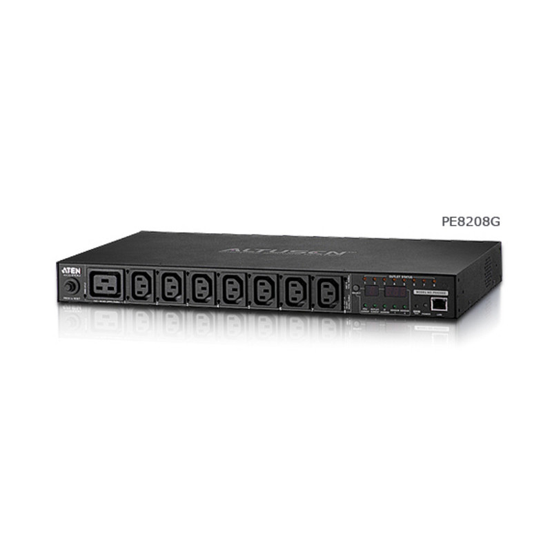 ATEN PDU écologique avec compteur de sortie et commutation 1U 8 sorties 20A/16A ATEN PDU écologique avec compteur de sortie et commutation 1U 8 sorties 20A/16A