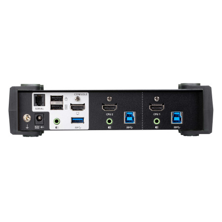ATEN Commutateur KVMP™ HDMI 4K 2 ports USB 3.0 avec mode de mélangeur audio