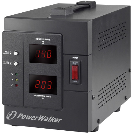 PowerWalker AVR 2000/SIV régulateur de tension 2 sortie(s) CA 230 V Noir