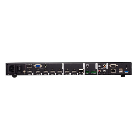 ATEN Commutateur matriciel de présentation Seamless 7 x 3 avec Scaler, Streaming, mélangeur audio et HDBaseT