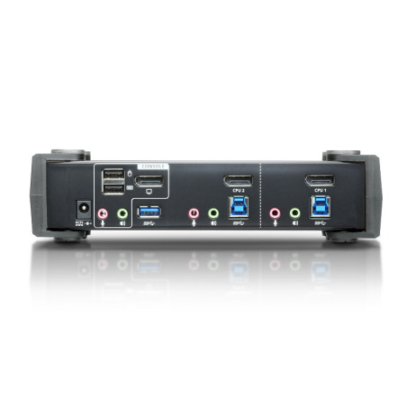 ATEN Commutateur KVMP™ DisplayPort 4K 2 ports USB 3.0 (câbles inclus)