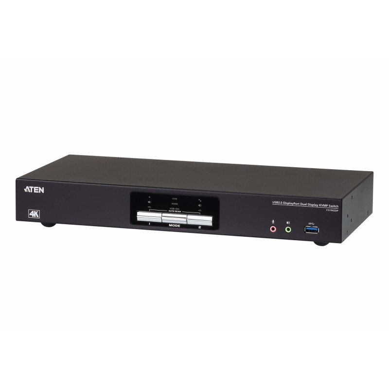 ATEN Commutateur KVMP™ deux affichage DisplayPort 4K 2 ports USB 3.0