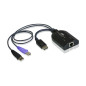 ATEN Adaptateur KVM de support virtuel Display Port USB avec prise en charge des smart card
