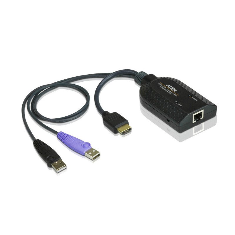 ATEN Adaptateur KVM de support virtuel HDMI USB avec prise en charge des smart card