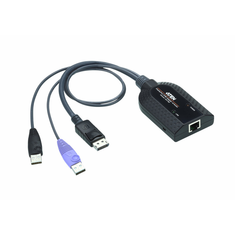 ATEN Adaptateur KVM de média virtuel DisplayPort USB (prend en charge lecteur de carte à puce et désembeddeur audio) ATEN Adaptateur KVM de média virtuel DisplayPort USB (prend en charge lecteur de carte à puce et désembeddeur audio)