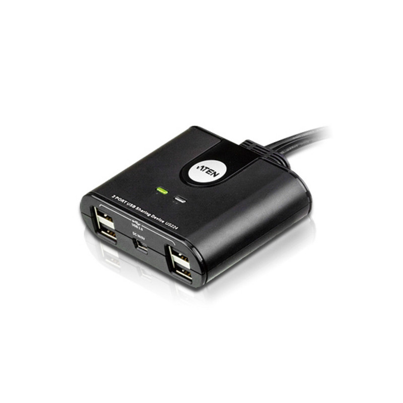 ATEN Commutateur de partage des périphériques USB 2.0 à 2 x 4 ports