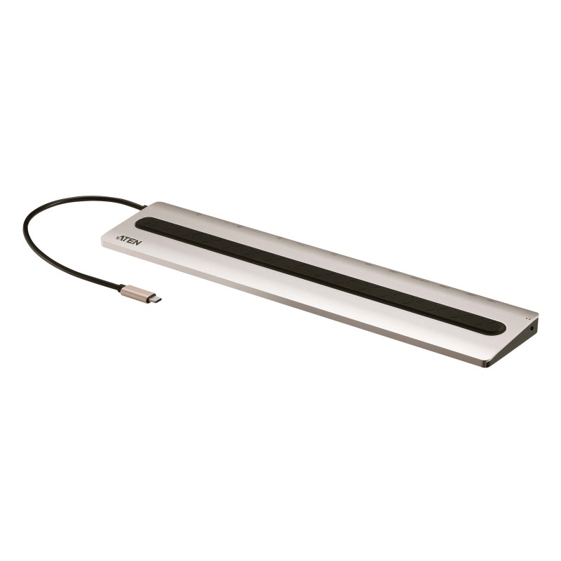 ATEN Station d’accueil multiports USB-C avec transfert de l’alimentation