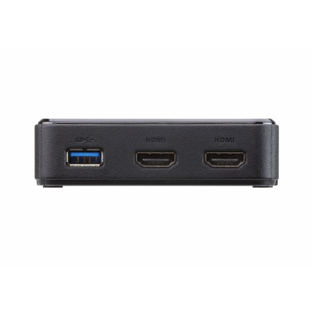 ATEN UH3233 Avec fil USB 3.2 Gen 1 (3.1 Gen 1) Type-C Noir